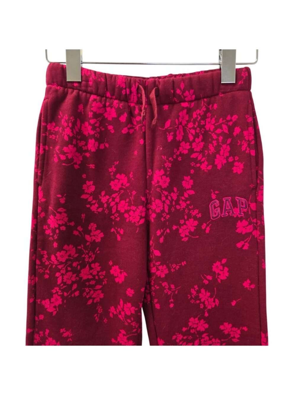 Gap Kids Floral Drawstring Jogger Sweat Pants Size Girl's Medium - Picture 4 of 7
